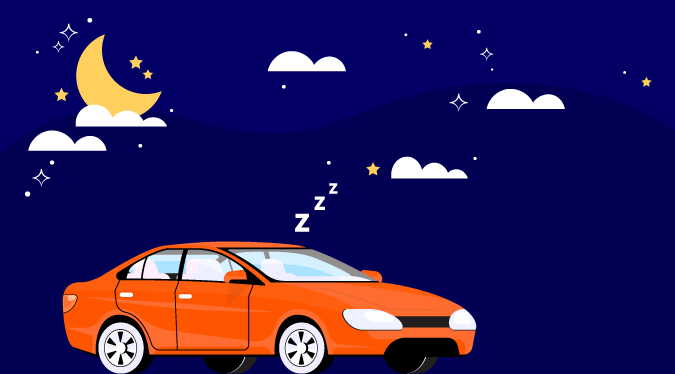 Insônia ao volante, perigo constante: a importância de uma boa noite de sono.